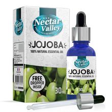 Nectar Valley Jojoba Essential Oil, 100% Natural Aromatherapy Oil For Hair, Skin, Face Care