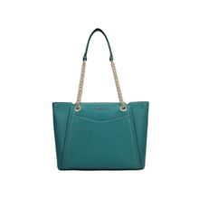 Da Milano Genuine Leather Teal Shoulder Bag