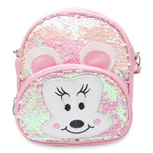 NFI Essentials Mini Small Backpack Girls Light Pink Sequence Bag