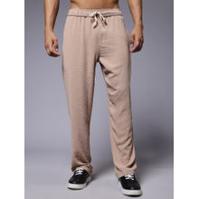 PRONK Cotton Brown for Men Relaxed Fit Track Pant