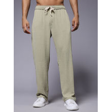 PRONK Cotton Olive for Men Relaxed Fit Track Pant