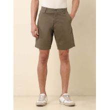 U.S. POLO ASSN. Men Slim Fit Solid Brown Chino Shorts