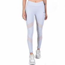 Muscle Torque Gym/yoga High Waist Overlap Belt Style & Mesh Tight - Blue