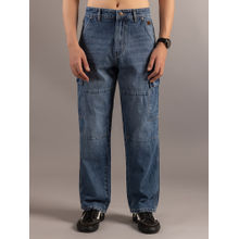 Club York Mid Blue Cargo Jeans for Men