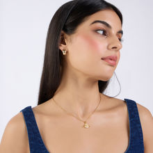Pipa Bella by Nykaa Fashion Gold Embellished Planet Galaxy Pendant Dainty Necklace