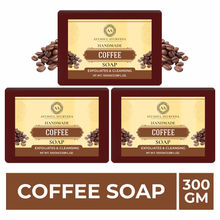 Ayusoul Ayurveda Handmade Coffee Bath Soap (Pack of 3)