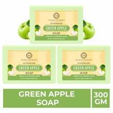 Ayusoul Ayurveda Handmade Green Apple Bath Soap (Pack of 3)