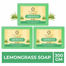 Ayusoul Ayurveda Handmade Lemongrass Bath Soap (Pack of 3)