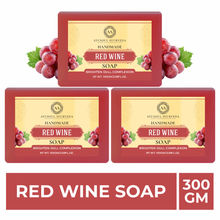 Ayusoul Ayurveda Handmade Red Wine Bath Soap (Pack of 3)