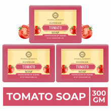 Ayusoul Ayurveda Handmade Tomato Bath Soap (Pack of 3)