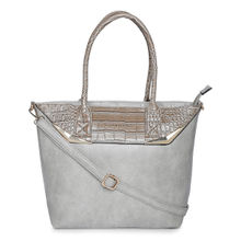 Giordano Women's Grey Solid Tote Bag