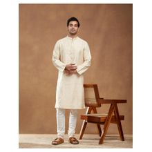 Fabindia Natural Viscose Blend Butta Long Kurta