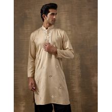 SATWAA Balanced Beige Mirrored Men Kurta