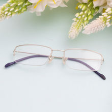 TED SMITH Unisex Metal Rectangle Silver Half Rim Frame