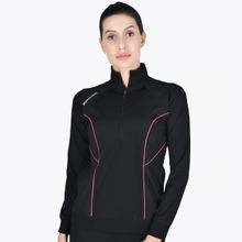 Muscle Torque Women Pink Styleline Sweatshirt Front Zip & Pocket Style - Black