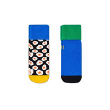 Happy Socks 2-Pack Sunny Side Up Anti-Slip Socks - Blue & Black