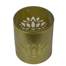 Manor House Roshni Lotus Pillar Candle Holder 4 Inches