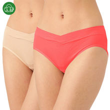Inner Sense Organic Cotton Antimicrobial Maternity Panty Multi-Color (Pack of 2)