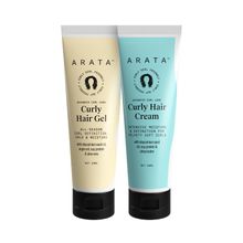 Arata Curl Cream & Curl Gel Each For All-Season Curl Definition With Protien & Shea Butter