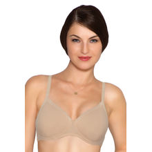 Amante Cotton Casuals Padded Non-Wired T-Shirt Bra - Nude