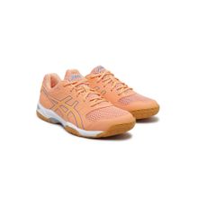 Orange ASICS Gel-Courtmov+ Mens Indoor Sports Shoes
