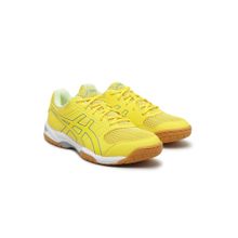 Yellow ASICS Gel-Courtmov+ Mens Indoor Sports Shoes