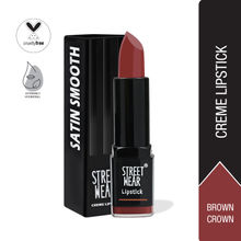 Street Wear Satin Smooth Lipstick - Brown Crown