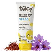 Tuco Kids SPF 50 Sunscreen for Kids, 2-in-1 Face Cream, 50g, with Saffron Oil