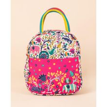 Chumbak Jungle Rumble Lunch Bag - Pink