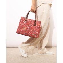 Chumbak Embroidered Handbag With Detachable Strap