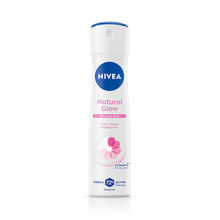 NIVEA Natural Glow Smooth Skin Deo - Mulethi Extracts & 0% Alcohol - For Even Tone Underarms & 72H Odour Protection