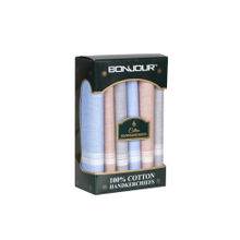 Bonjour Multi-Color Solid Handkerchief (Pack of 6)