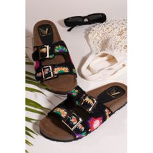 House of Vian Women Black Sandals