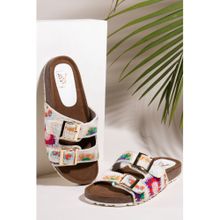 House of Vian Beach White Sandals