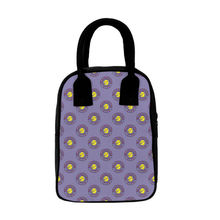 Crazy Corner Cute Chick In Purple Printed Insulated Canvas Lunch Bag