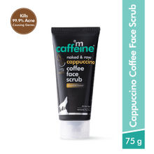MCaffeine Mild Exfoliating Anti Acne Cappuccino Face Scrub with Coffee & Vitamin E for Oil Control
