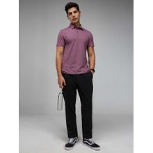 Cava Athleisure Black Solid Relaxed Fit Trouser