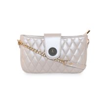 ESBEDA Gold Quilted with Chain Strap Sling Bag