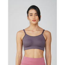 2PEACE Grey Solid Non-Wired Non-Padded Full Coverage Sports Bra