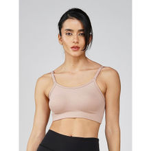 2PEACE Nude Solid Non-Wired Non-Padded Full Coverage Sports Bra