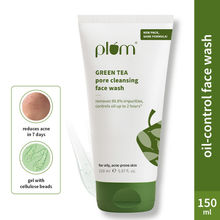 Plum Green Tea Pore Cleansing Gel Face Wash With Glycolic Acid - Fights Acne &OilForClearSkin