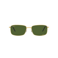 Ray-Ban Legend Gold Sunglasses 0Rb3717 - Rectangle - Gold Frame - Green Lens (57)