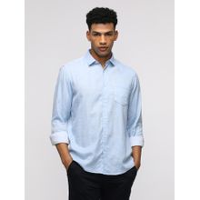 Crocodile Comfort Fit Sport Light Blue Shirt for Casual Style