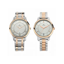 Titan NN17752481KM01 White Dial Analog Watch For Couple