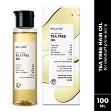 Brillare Tea Tree Hair Oil For Itchy, Flaky & Dandruff Prone Scalp