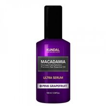 Kundal Macadamia Damage Care Solution Premium Hair Essential Oil Ultra Serum Pink Grapefruit