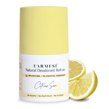 Carmesi Natural Underarms Roll On Deodorant For Women - Citrus Sea, No Alcohol Or Aluminium
