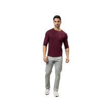Being Human Men Grey Cotton Blend Solid Tapered Track Pant
