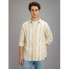 Pepe Jeans Men Beige Striped Shirt