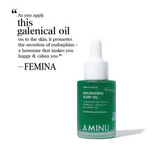 Aminu Nourishing Sleep Oil Overnight Repair for Redness, Breakouts, Sensitivity & Irritation